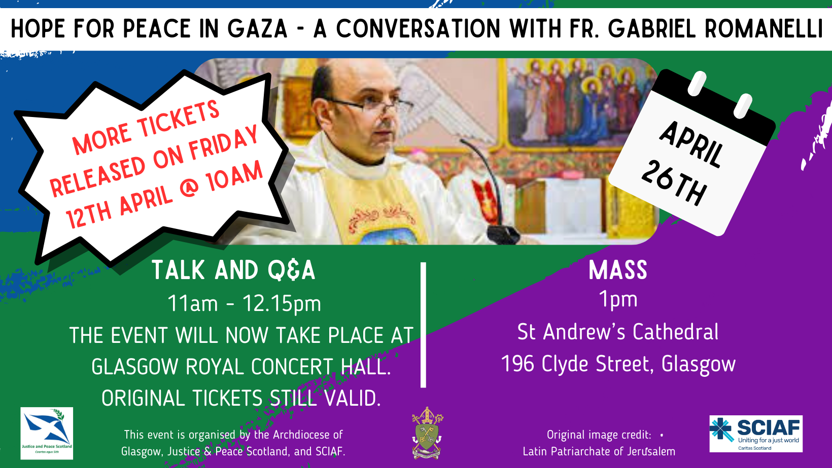 Parish Priest of Gaza visits Glasgow - 26th April 2024