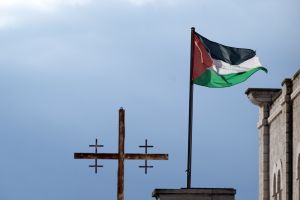 Holy Land Cross and Flag