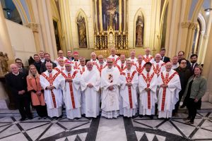 Cardinal Pizzaballa and delegates